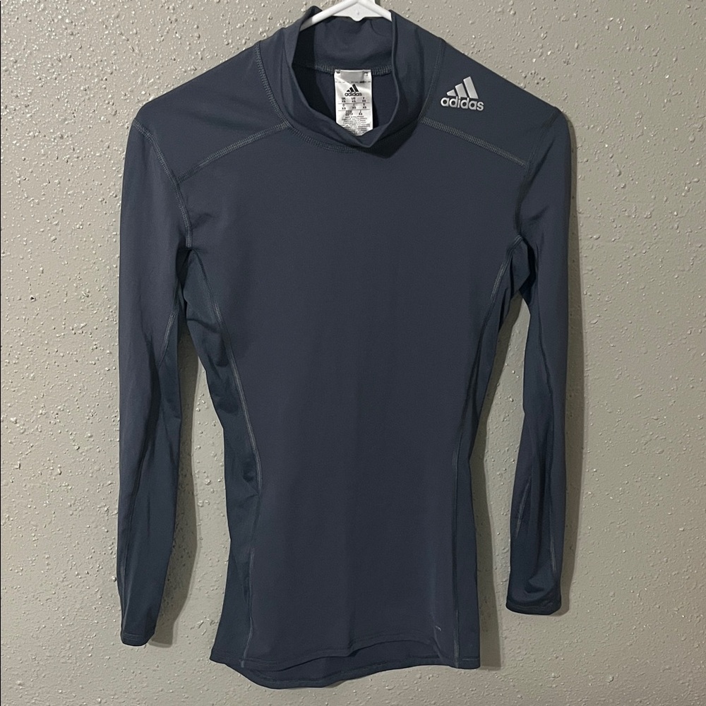 Adidas Dark Gray Long Sleeve Performance Top